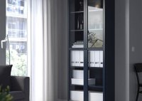 Ikea Billy Bookcase With Frosted Glass Doors