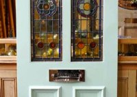 Victorian Stained Glass Front Door Panels