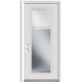 Exterior Steel Doors With Glass And Blinds