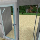 How To Make Glass Doors In Minecraft Pe