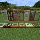 How To Make Glass Opening Doors In Minecraft