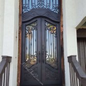 Metal Double Front Doors With Glass