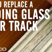 Replacing A Sliding Glass Door Track