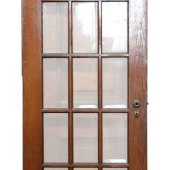 Wood 15 Panel Glass Door