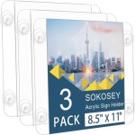 Acrylic Sign Holder For Glass Door