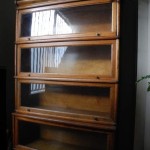 Antique Barrister Bookcase With Glass Doors