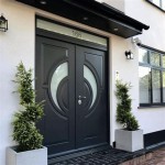 Contemporary Double Front Doors With Glass