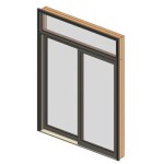 Double Glass Sliding Door Revit Family
