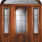 Fiberglass Entry Door With Sidelights And Elliptical Transom