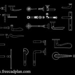 Glass Door Handle Cad Block