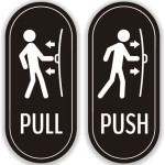 Push Pull Signs For Glass Doors