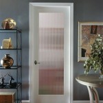 Reeded Glass Door White
