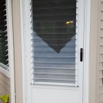 Screen Door With Glass Louvers