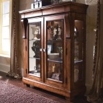 Solid Glass Door Curio Cabinet