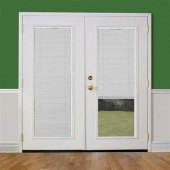 Exterior Steel Doors With Glass And Blinds