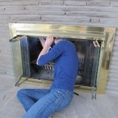 Gas Fireplace Glass Door Removal