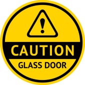 Glass Door Safety Decals