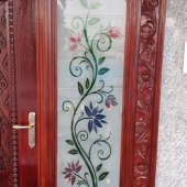 Glass Painting Doors