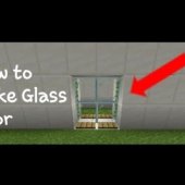 How To Make A Glass Door In Minecraft Pc