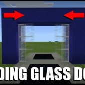 How To Make A Moving Glass Door In Minecraft