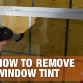 How To Remove Tint From Glass Door