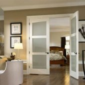 Interior French Doors With Frosted Glass