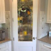 Pantry Door With Stained Glass Window