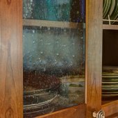 Seeded Glass Kitchen Cabinet Doors